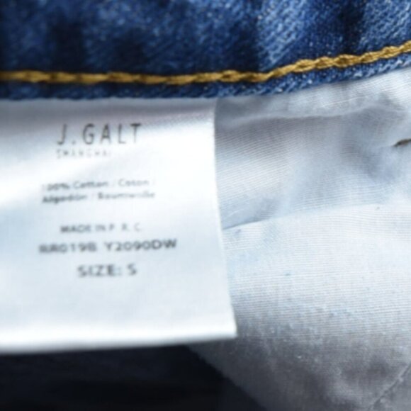 J. Galt 90's Y2K Vibe Mini Skirt Medium Blue Button fly Sz S (26-27) - Picture 6 of 7